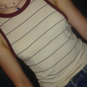 Zine stripped muscle tank